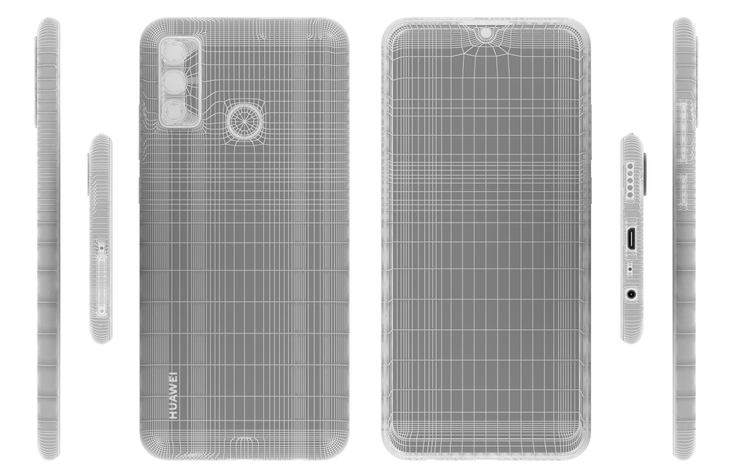 Huawei P smart 2020 All Colors 3D model_27