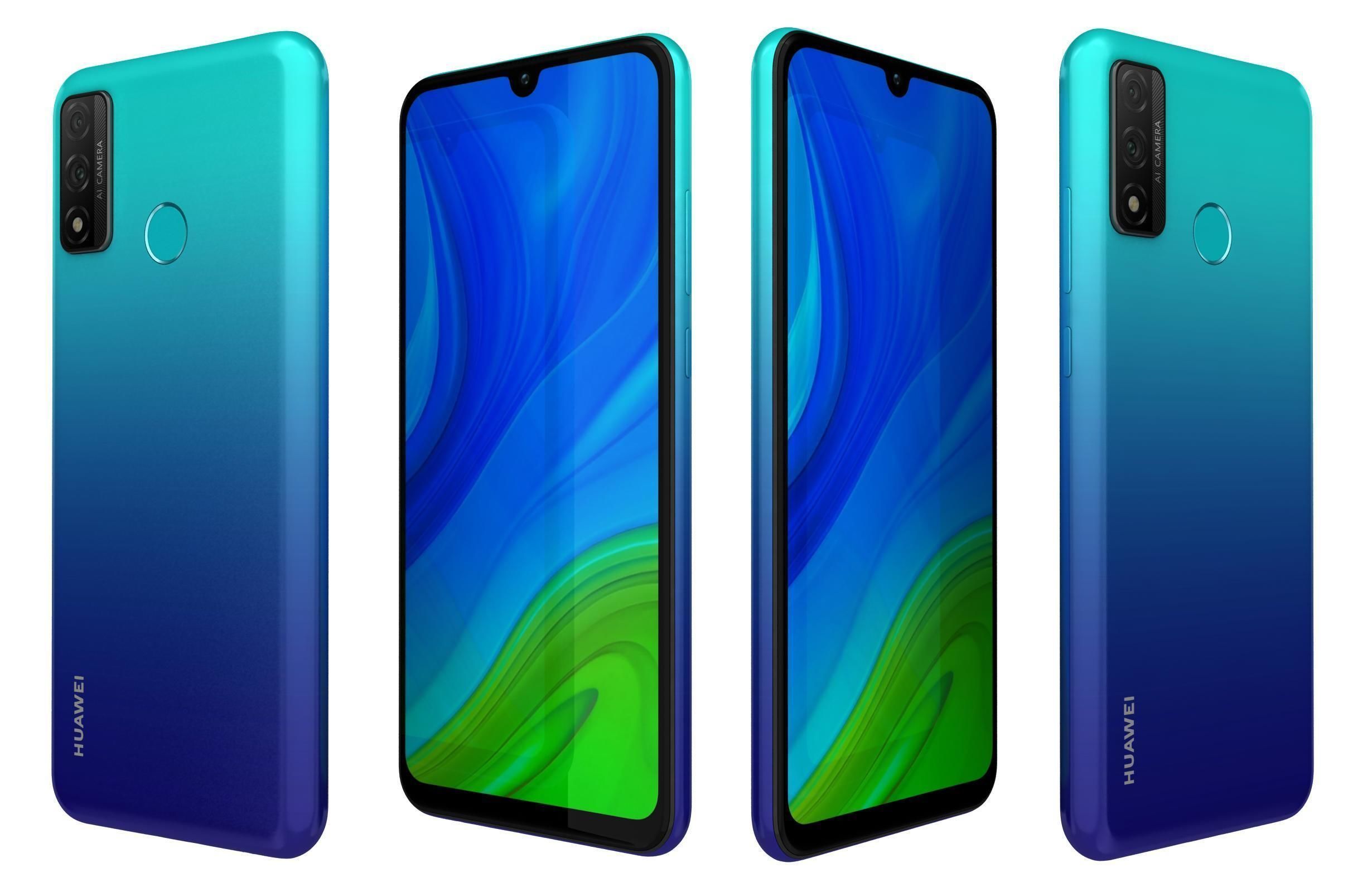 Huawei P smart 2020 All Colors 3D model_12