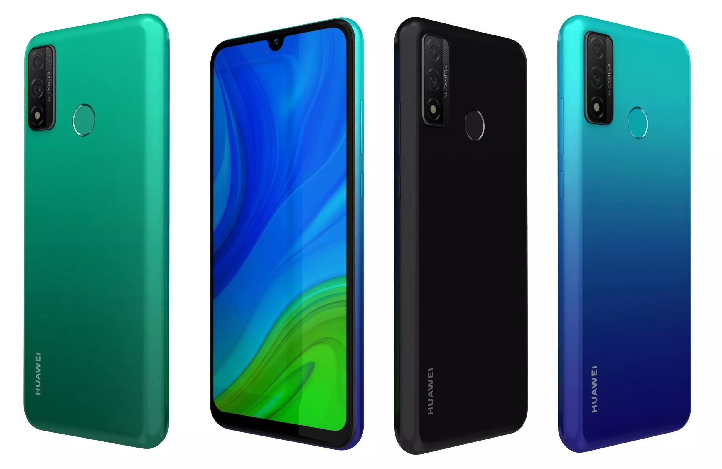 Huawei P smart 2020 All Colors 3D model_0