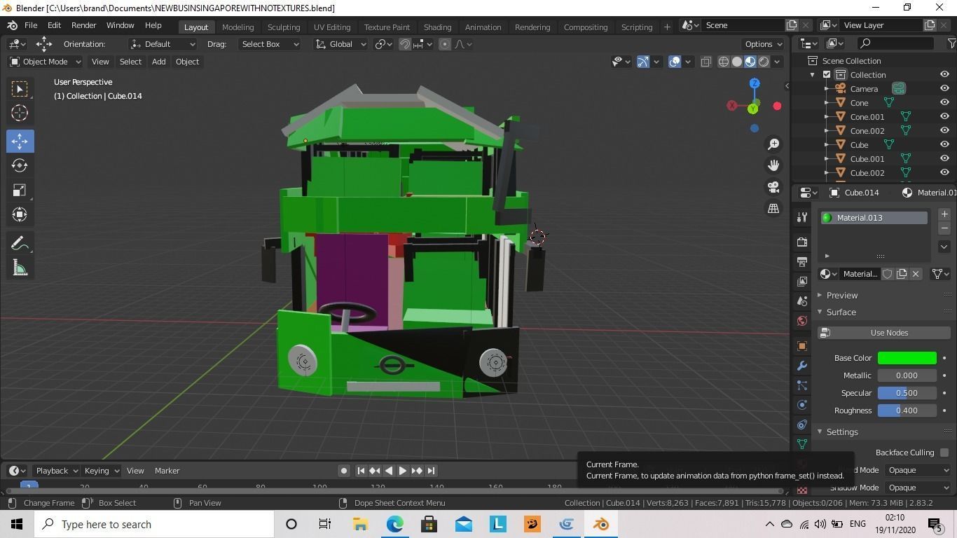 LOW POLY NEW BUS IN SINGAPORE WITH NO TEXTURES 3D model_1