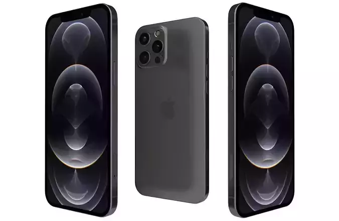 Apple iPhone 12 Pro Max Graphite 3D model