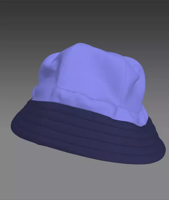 BUCKET HAT 3D model_0
