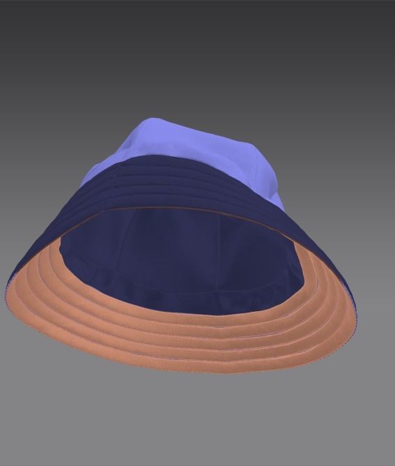 BUCKET HAT 3D model_1