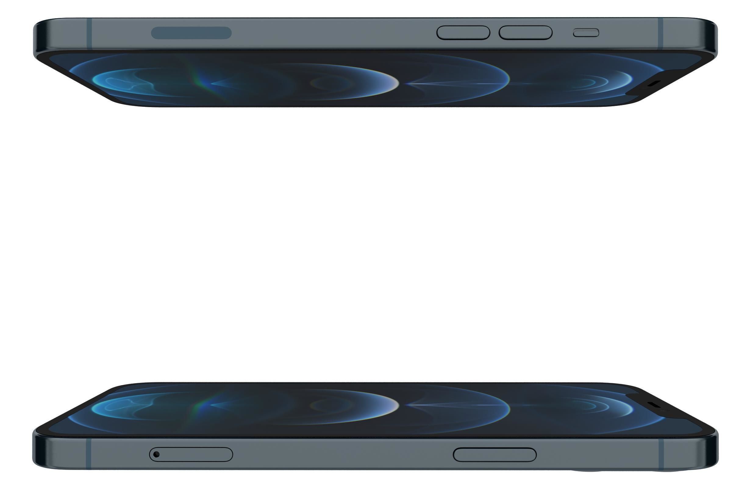 Apple iPhone 12 Pro Max Pacific Blue 3D model_11