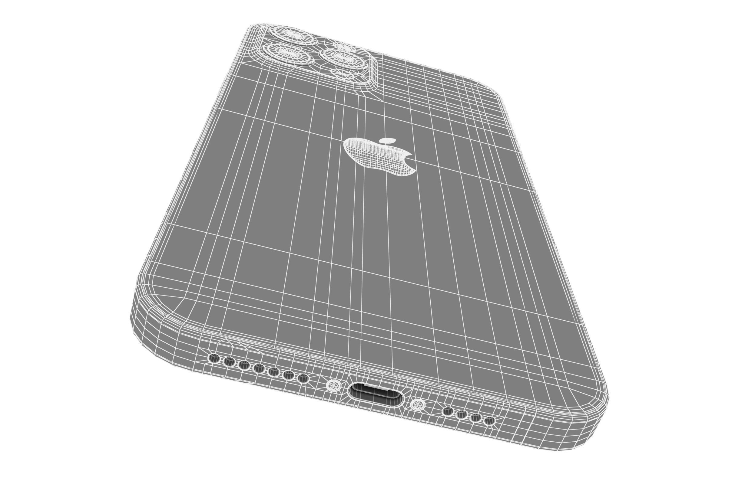 Apple iPhone 12 Pro Max Pacific Blue 3D model_21