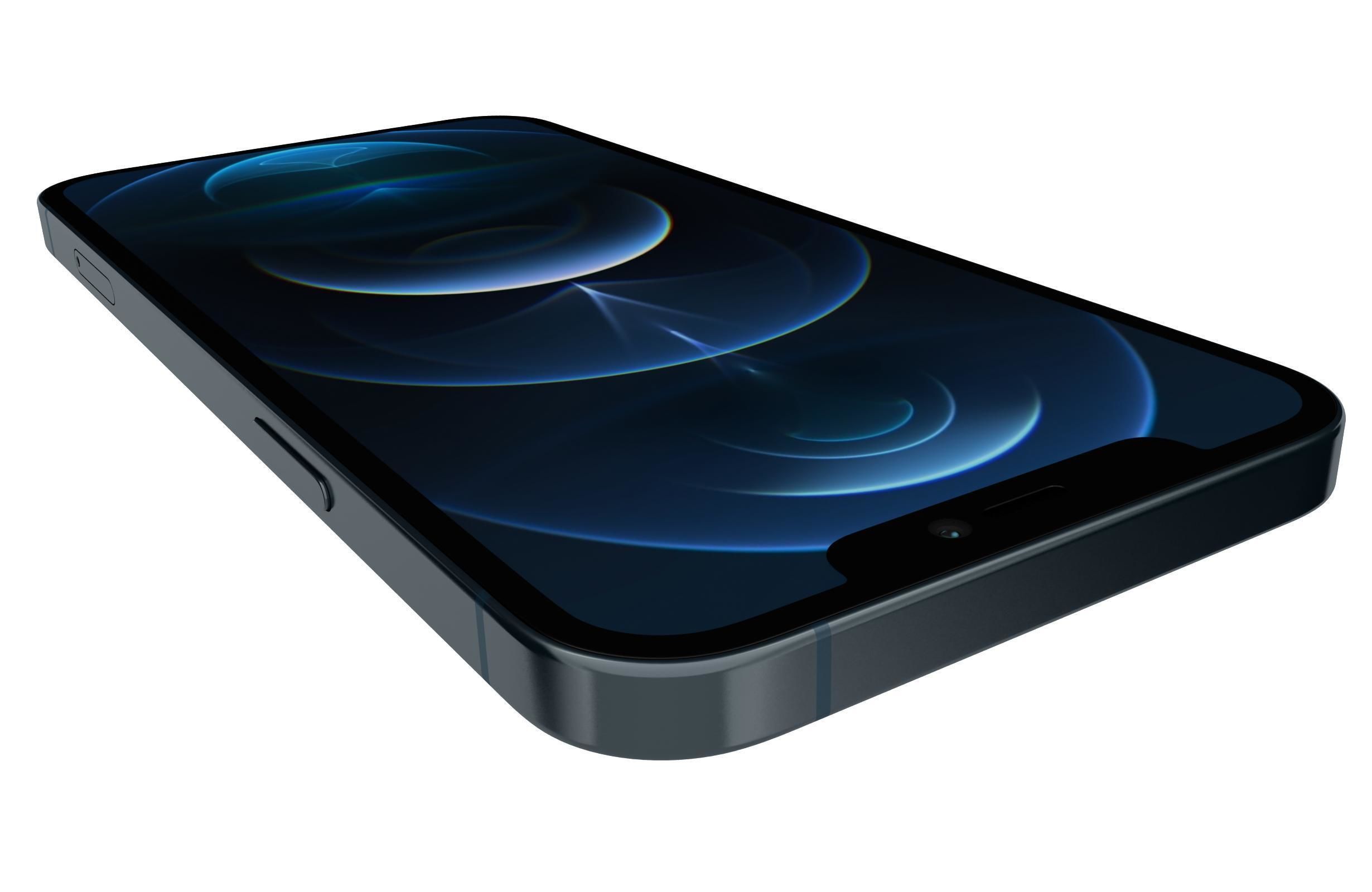 Apple iPhone 12 Pro Max Pacific Blue 3D model_12