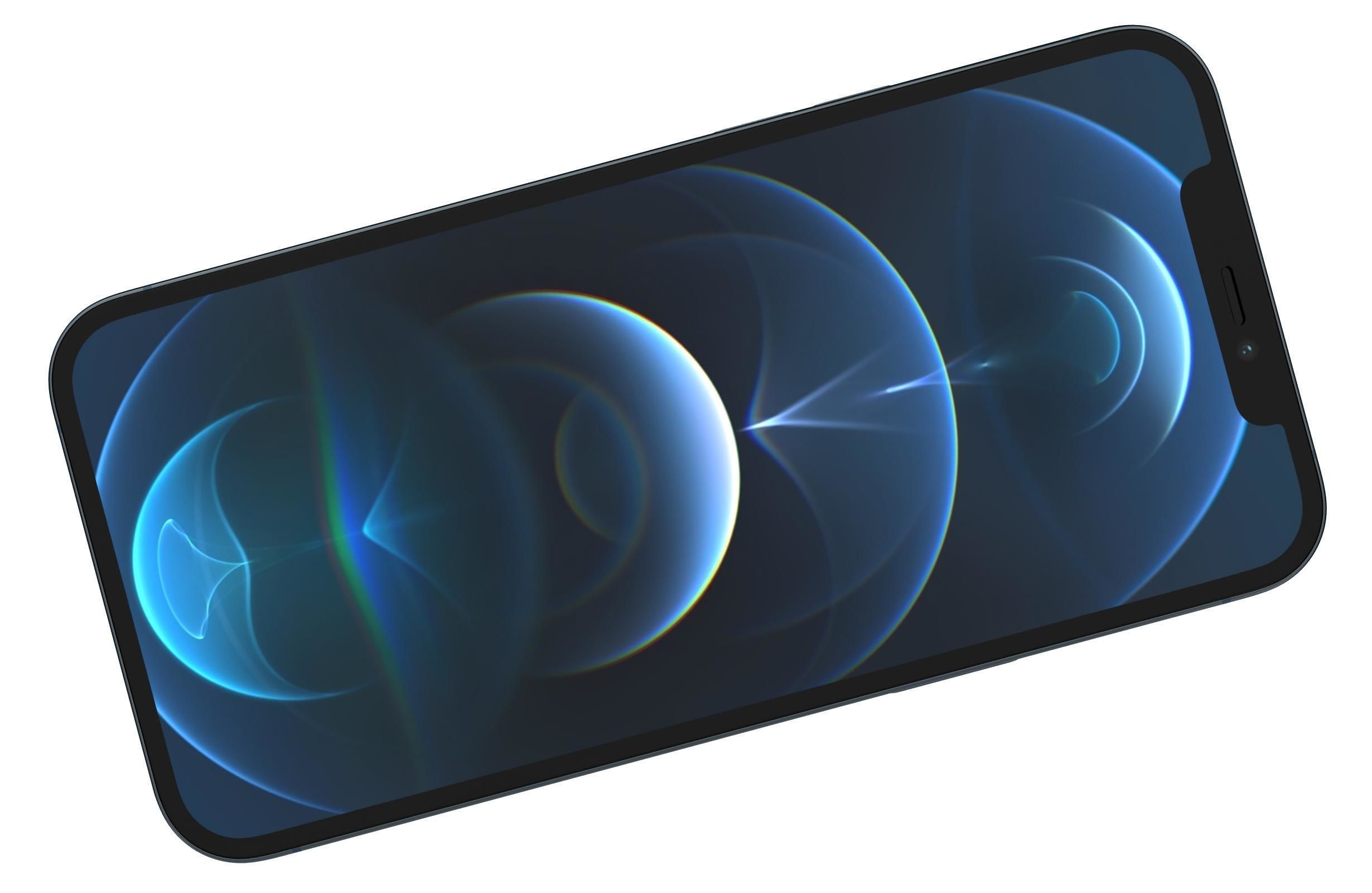 Apple iPhone 12 Pro Max Pacific Blue 3D model_6
