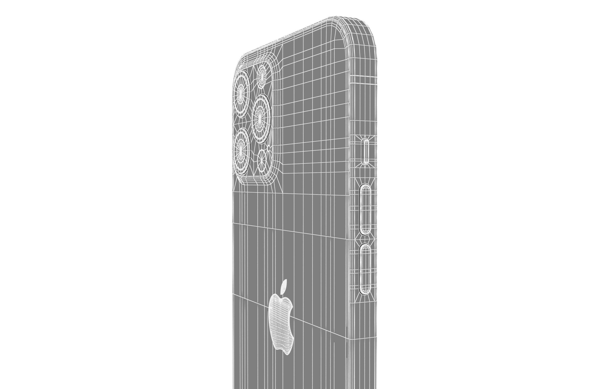 Apple iPhone 12 Pro Max Pacific Blue 3D model_23