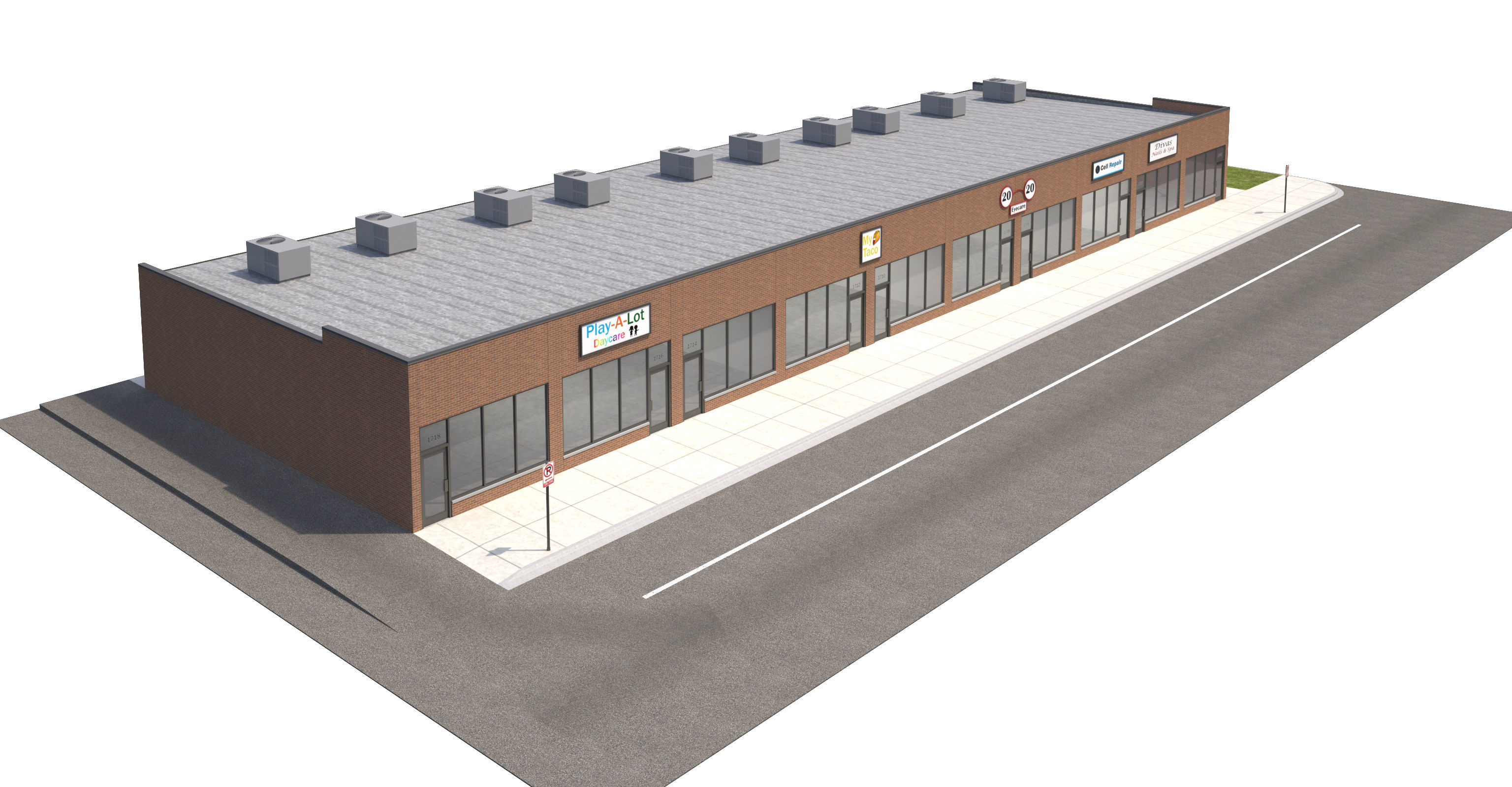 Retail-071 Retail Store 3D model_7