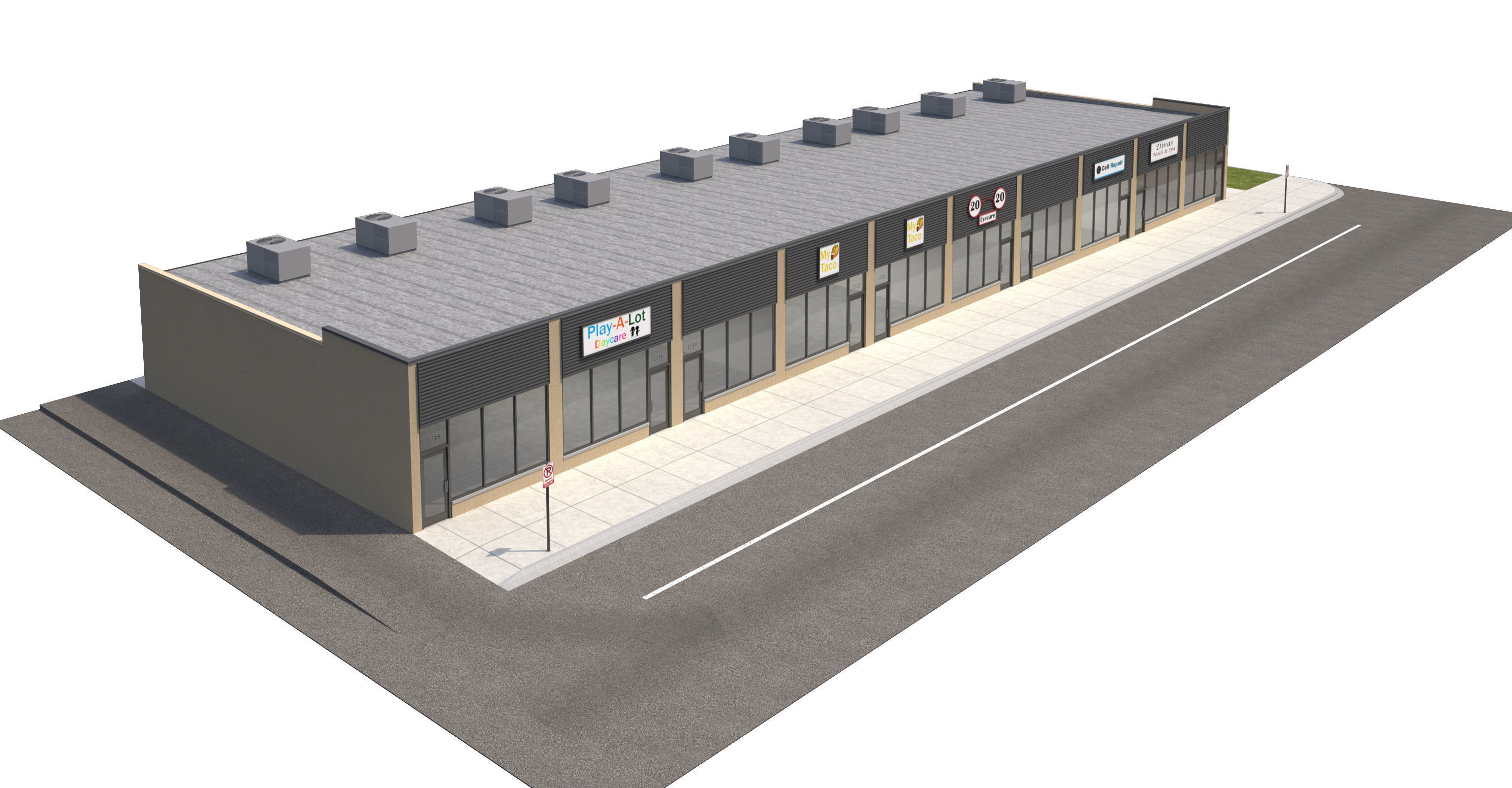 Retail-072 Retail Store 3D model_7