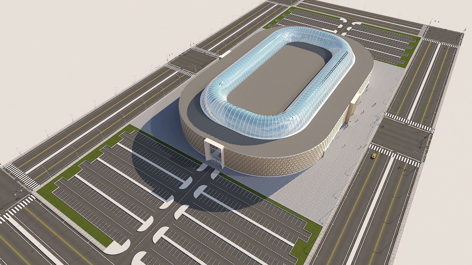 Shopping Centre 3 - Interior and Exterior 3D model_7