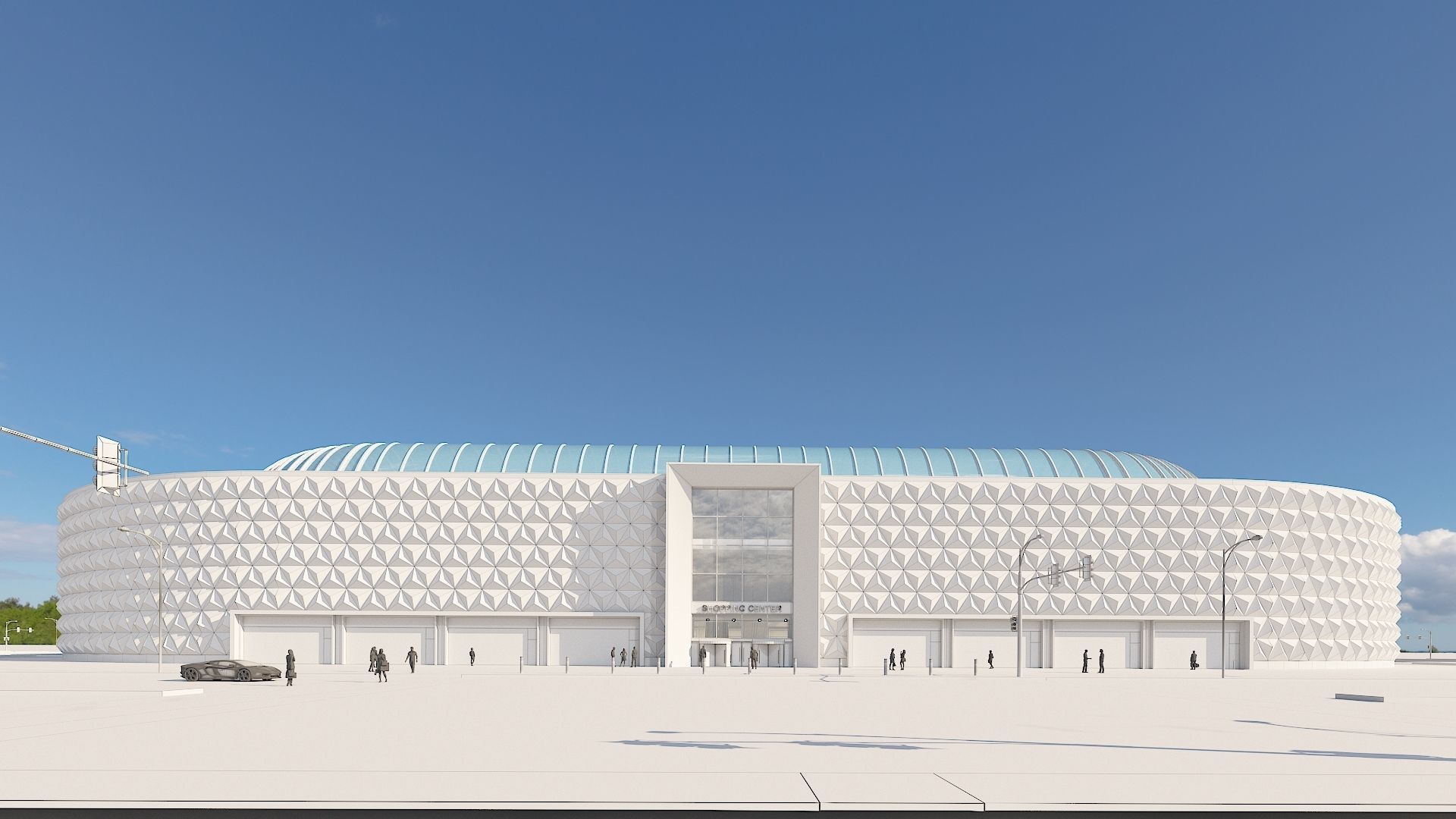 Shopping Centre 3 - Interior and Exterior 3D model_15