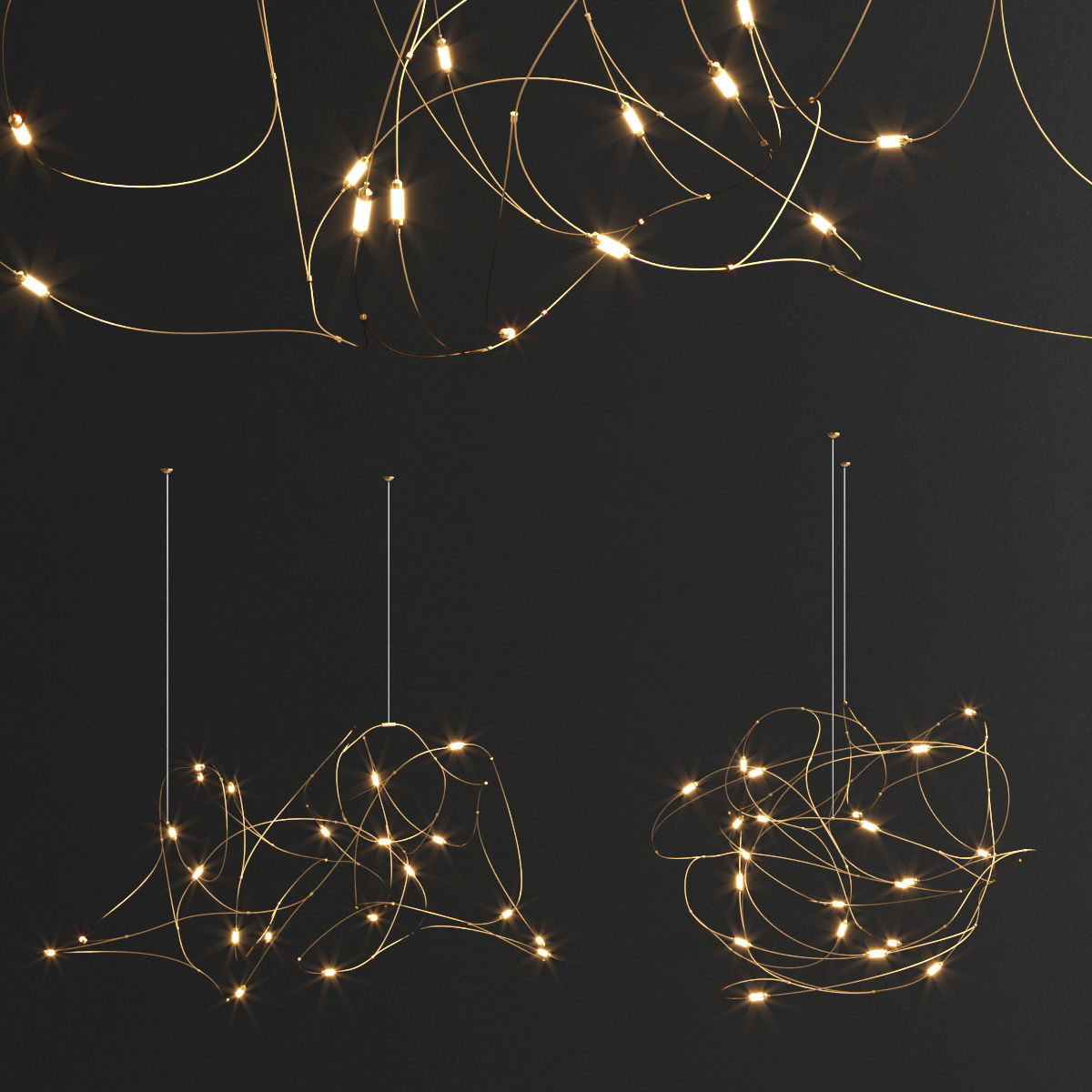 Moooi flock light 3D model_1