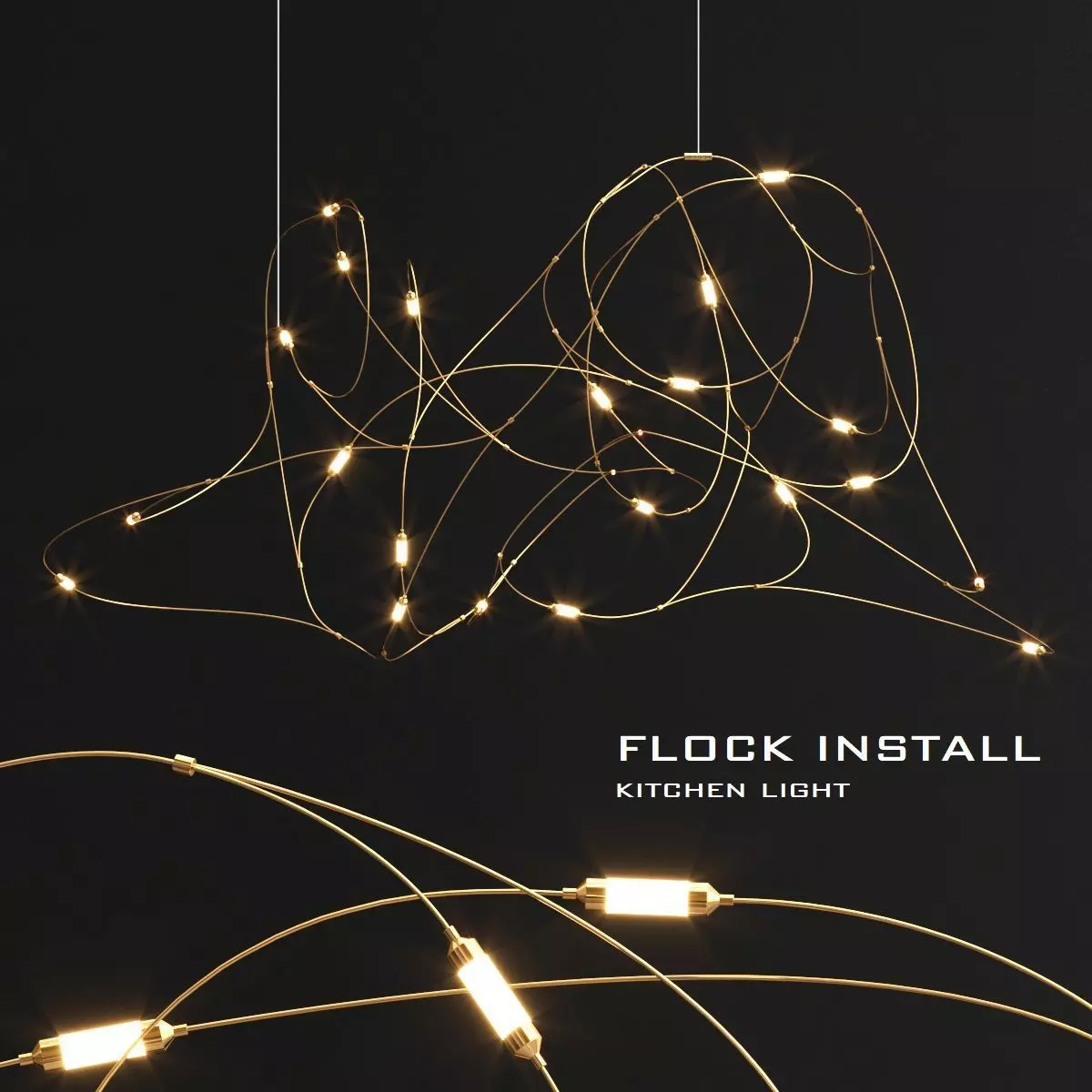 Moooi flock light 3D model_0