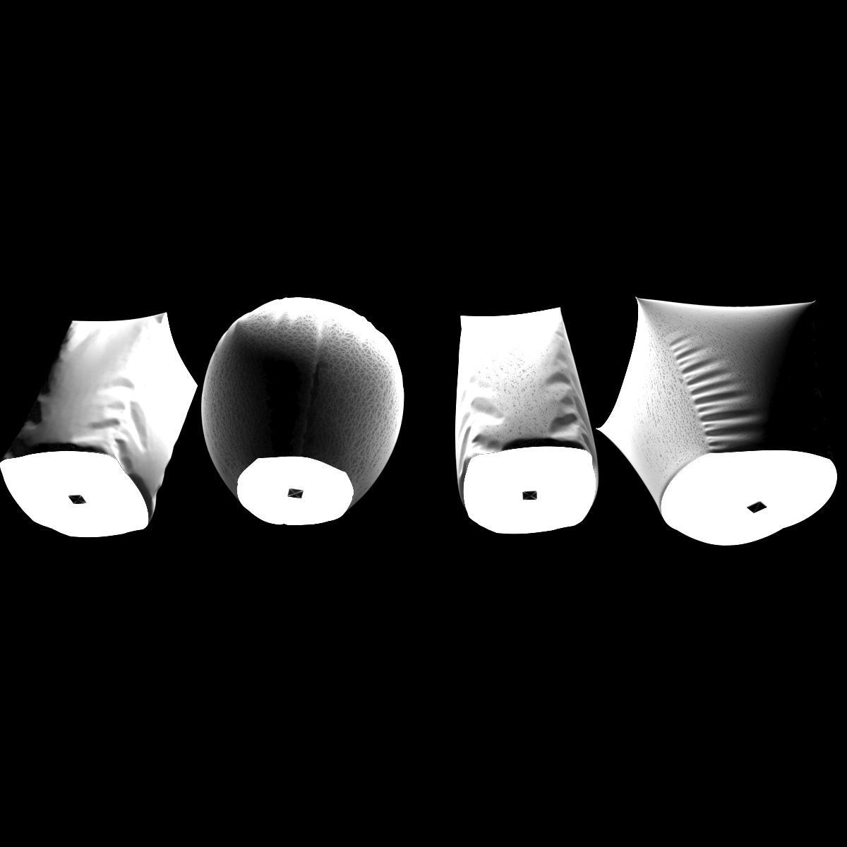 Chinese sky lantern 3D model_5