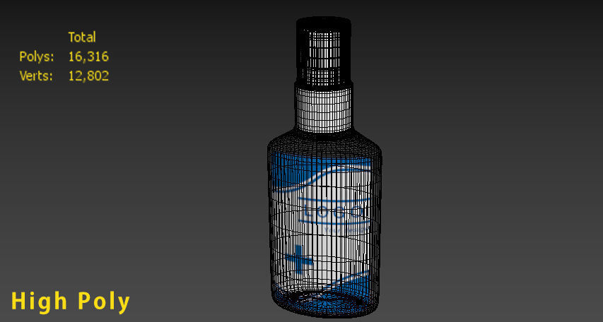 Spray bottle Low-poly 3D model_6