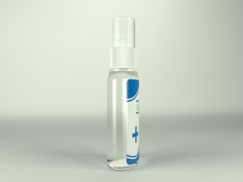 Spray bottle Low-poly 3D model_3