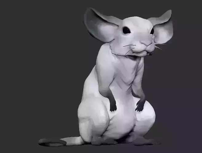 Mouse - High-poly 3D model