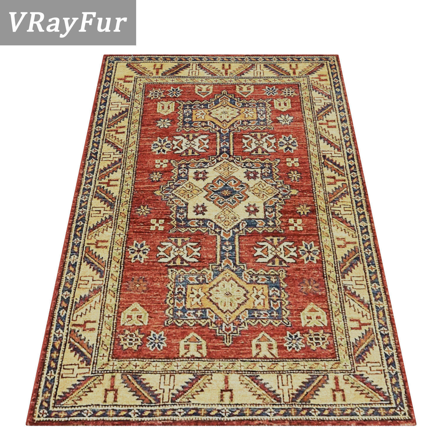 Rug Set 1908 3D model_2