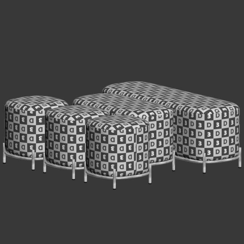 Cosmo Pawai Pouf 3D model_4