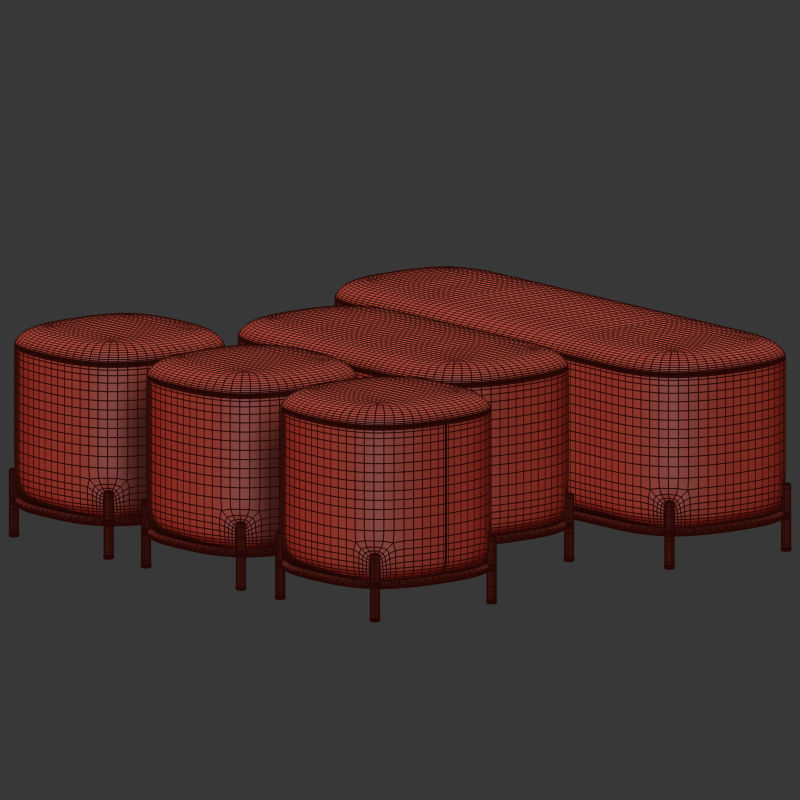 Cosmo Pawai Pouf 3D model_3