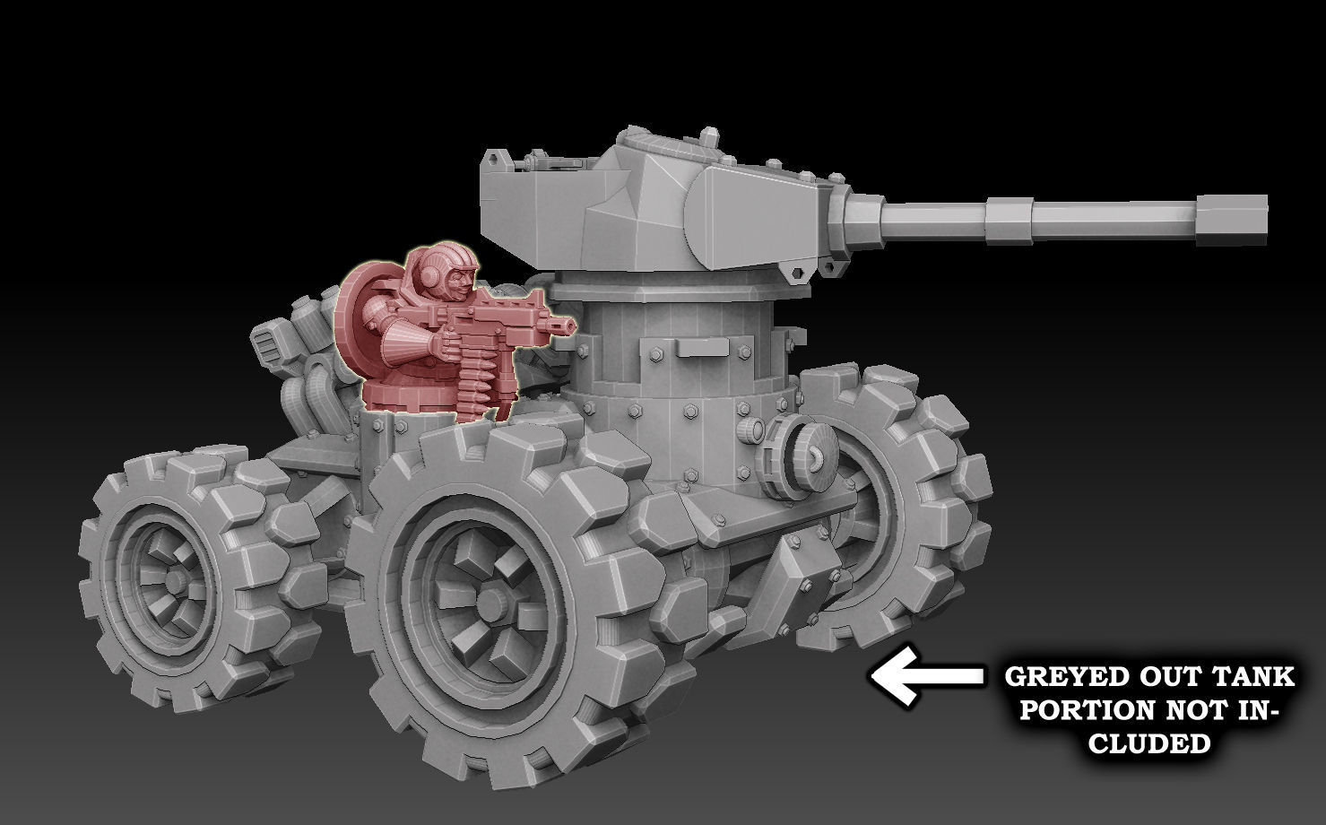Panzer Buggy Sidegunner 3D print model_1