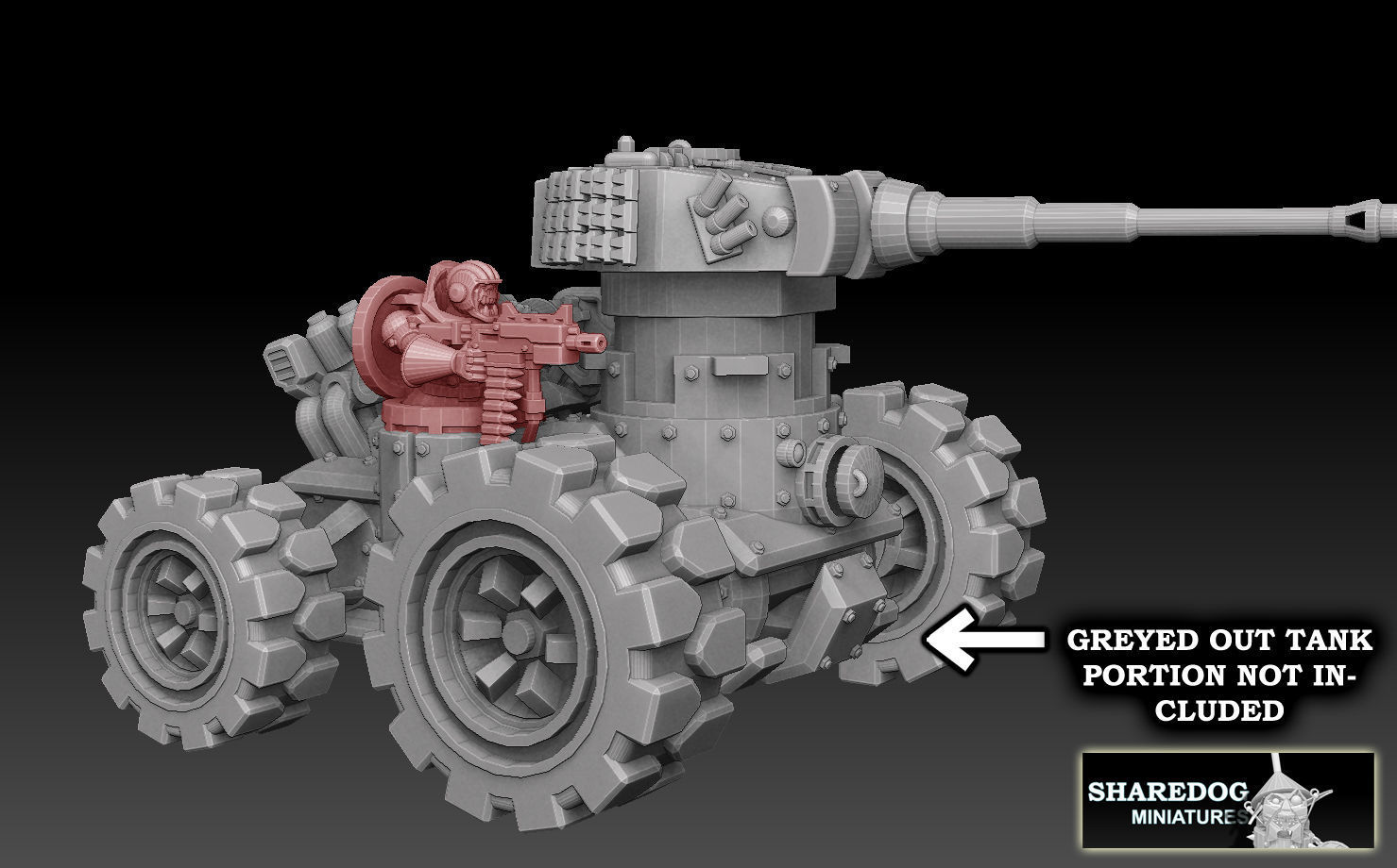 Panzer Buggy Sidegunner 3D print model_2
