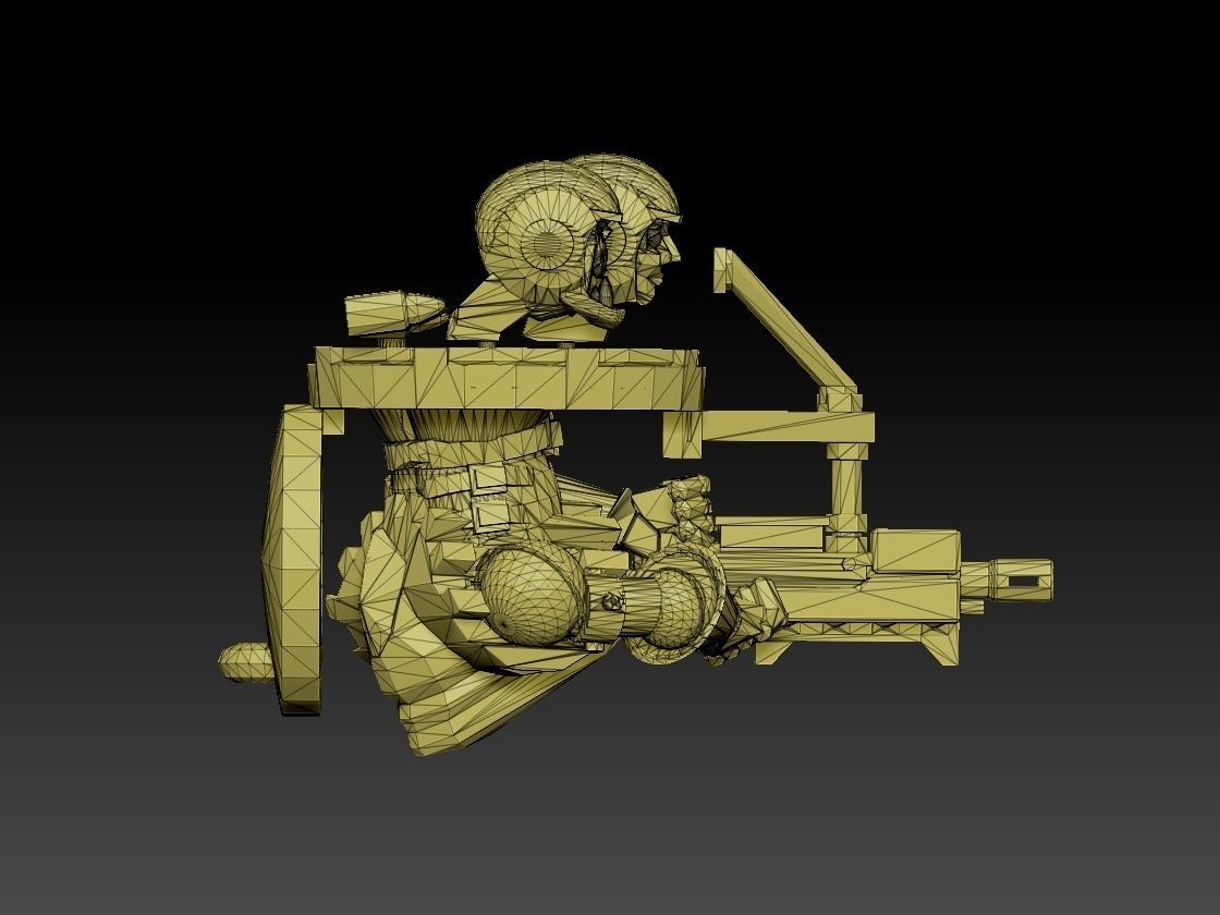 Panzer Buggy Sidegunner 3D print model_5