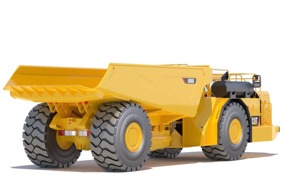 Underground Mining Truck Cat AD60 3D model | CGTrader
