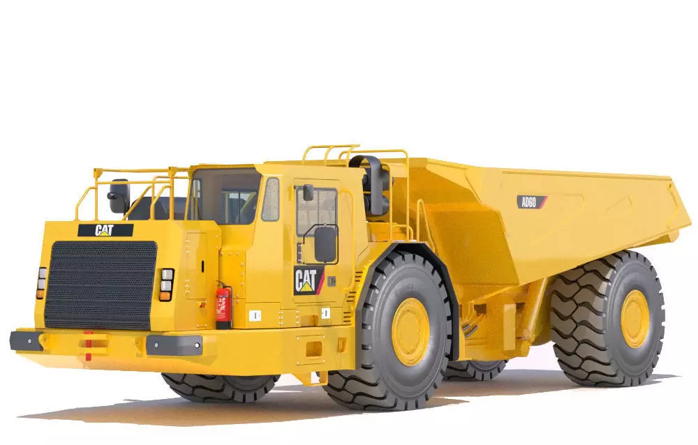 Underground Mining Truck Cat AD60 3D model | CGTrader