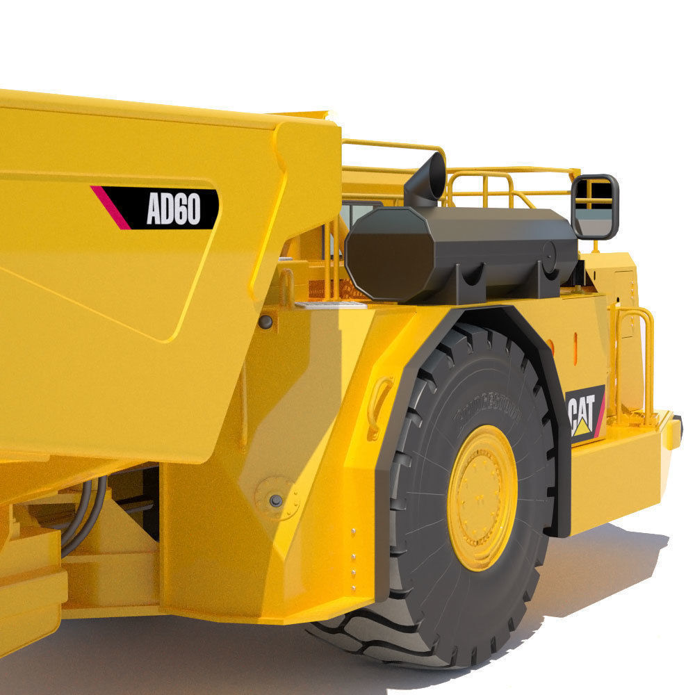 Underground Mining Truck Cat AD60 3D model | CGTrader