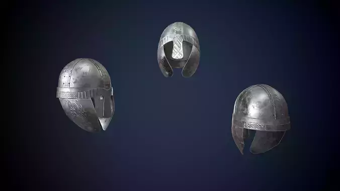 Viking Helmet Game-Ready