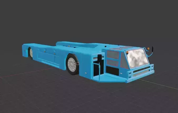 LOW POLY TUG VEHICLE 