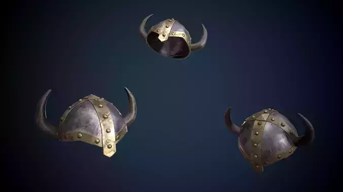 Viking Helmet Game-Ready