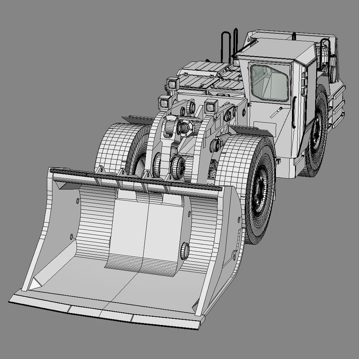 Loader Cat R1600 Vector Underground Mining Loader Cat R1600G 3D model | CGTrader