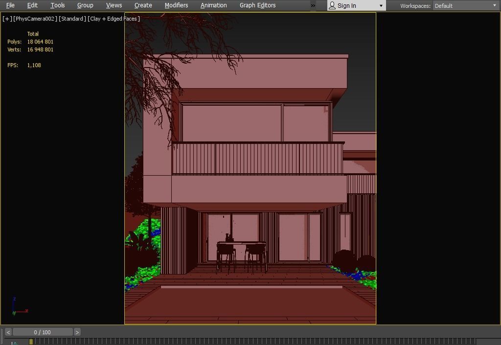 Casa JM Exterior Scene 3D model 3D model_3