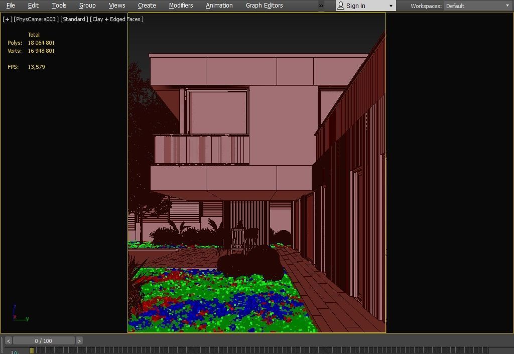 Casa JM Exterior Scene 3D model 3D model_5