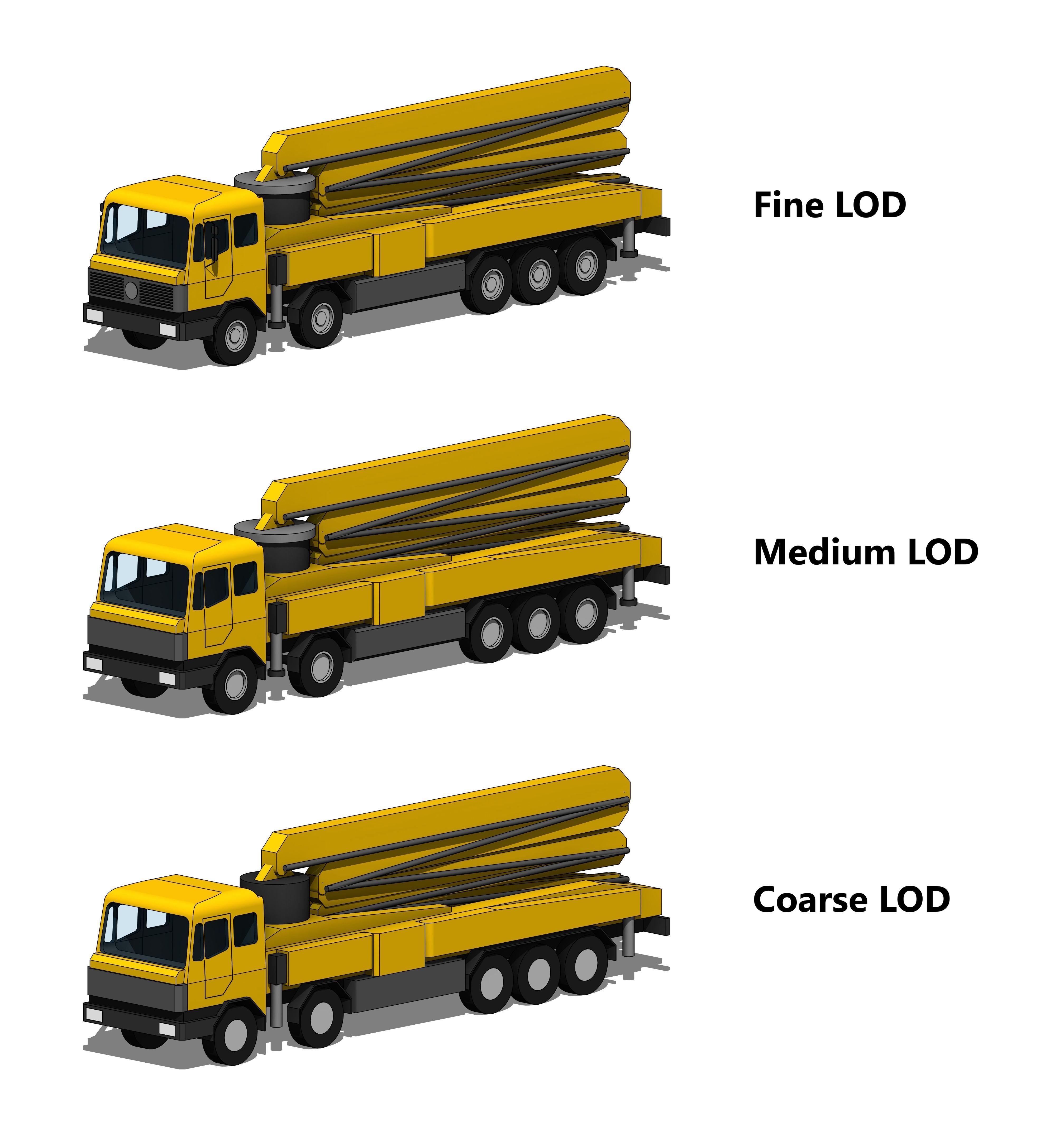 Concrete Pump Truck - Revit Family 3D model_4