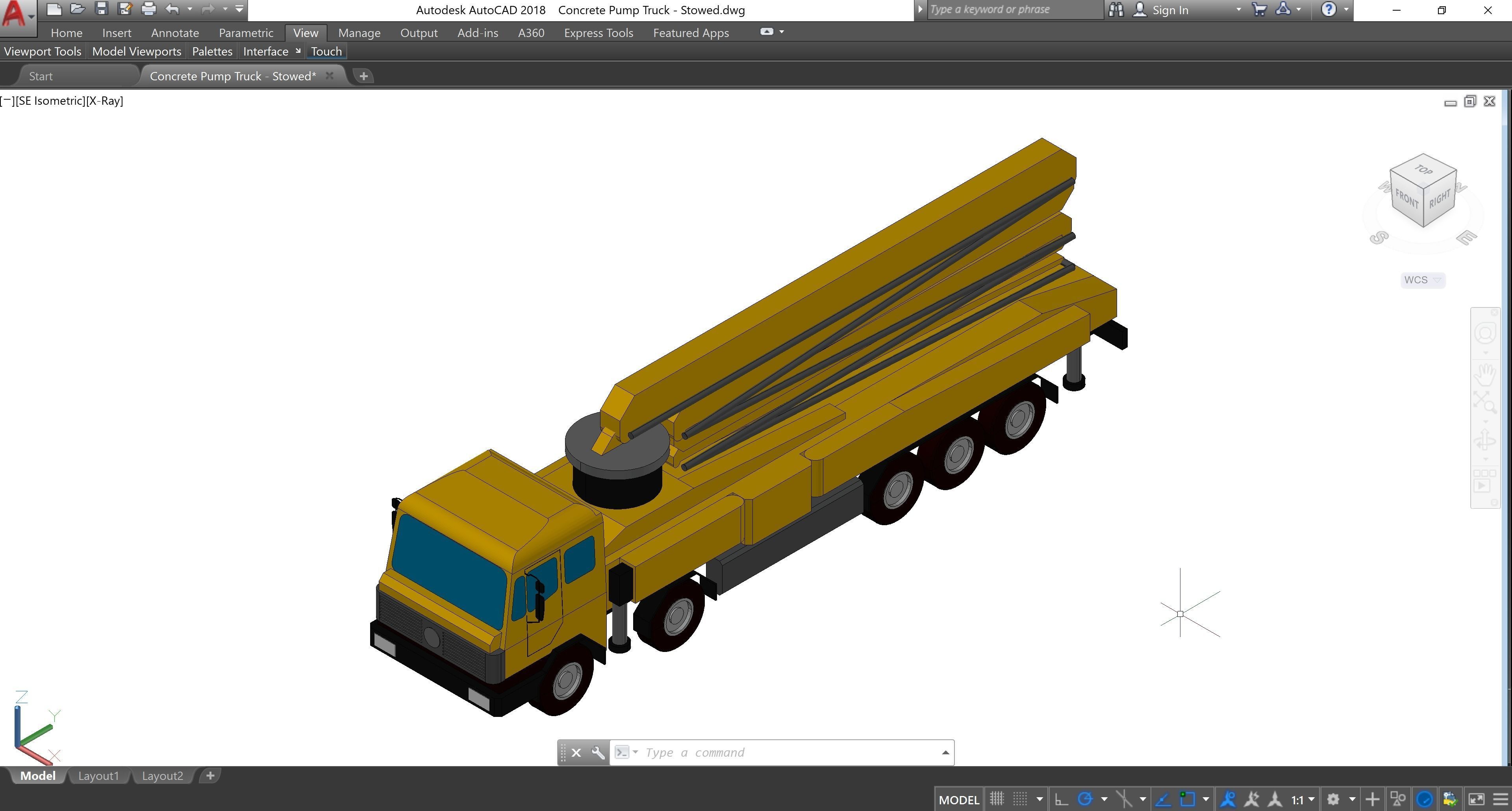 Concrete Pump Truck - Revit Family 3D model_10