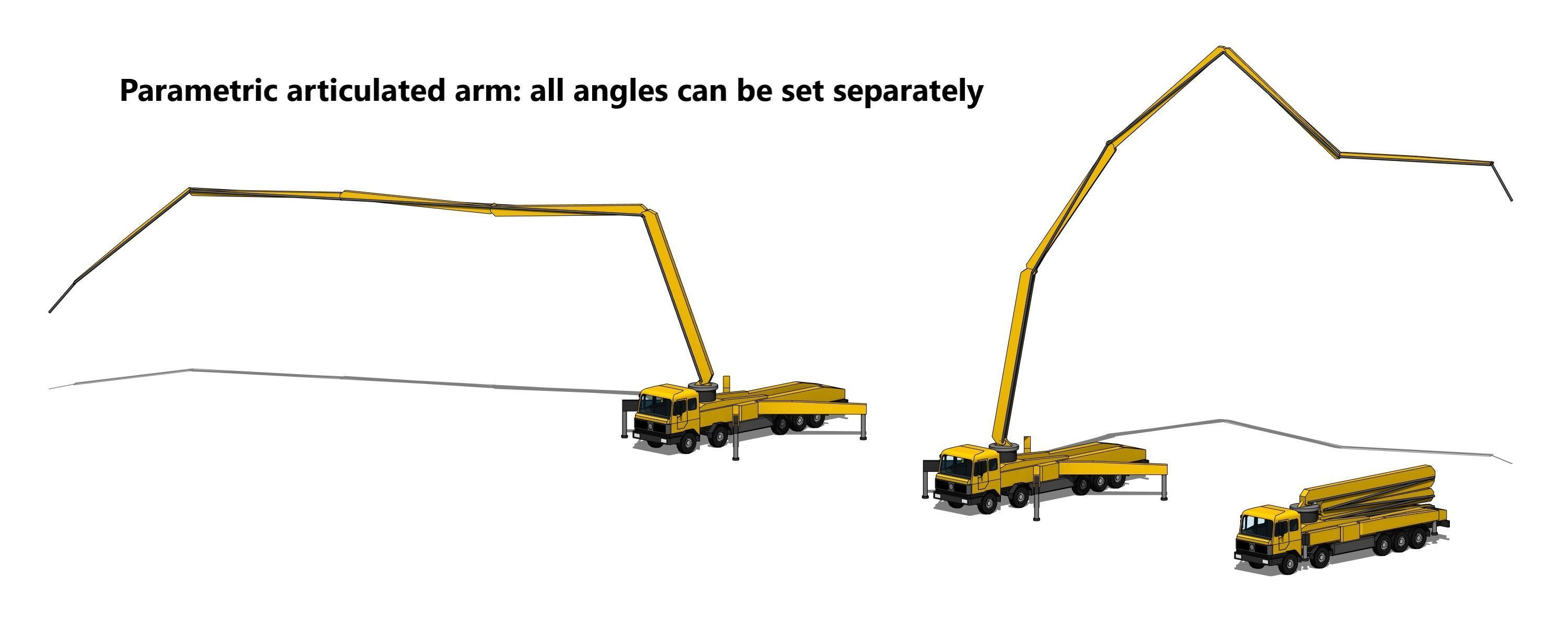 Concrete Pump Truck - Revit Family 3D model_2