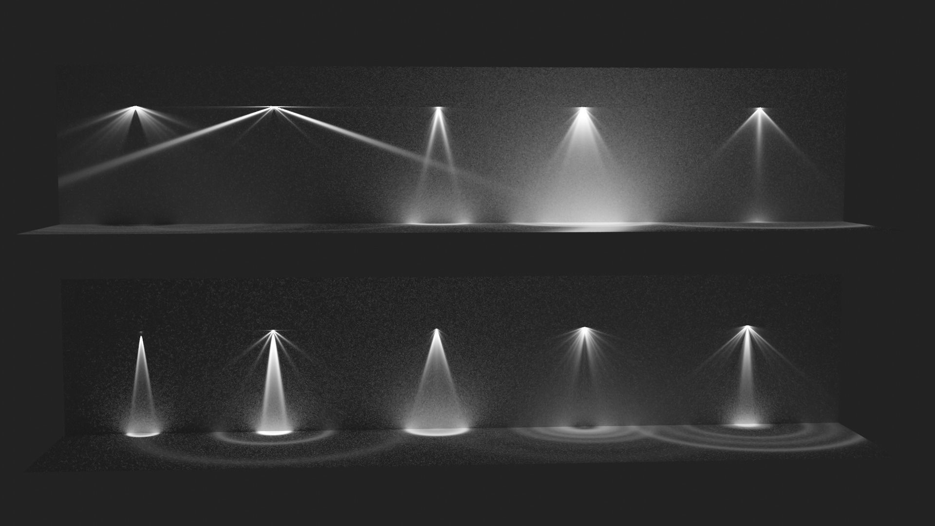 ready to use light - realistic illuminations - IES shapes Low-poly 3D model_3