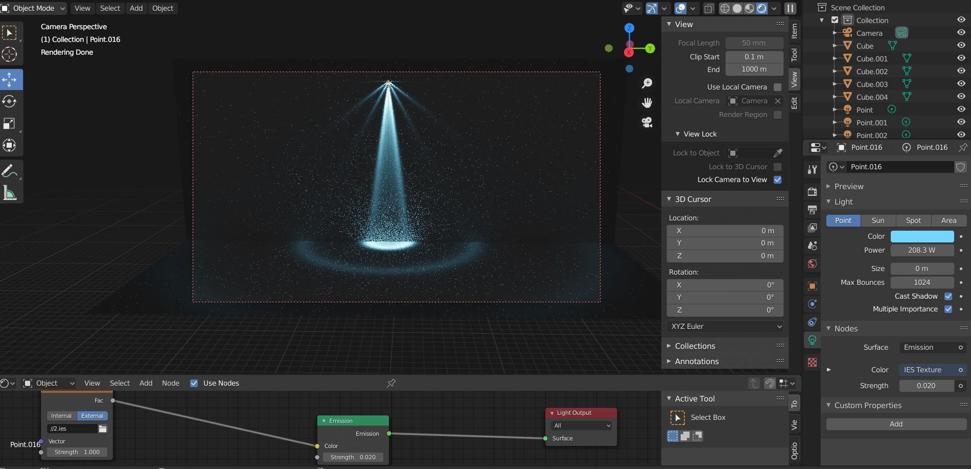 ready to use light - realistic illuminations - IES shapes Low-poly 3D model_15
