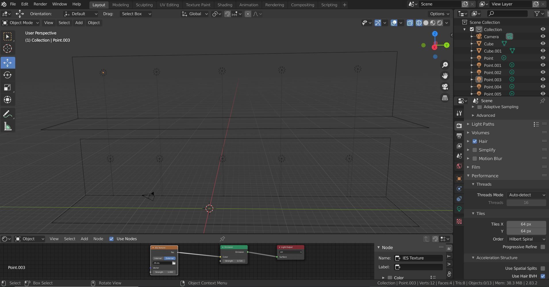 ready to use light - realistic illuminations - IES shapes Low-poly 3D model_17