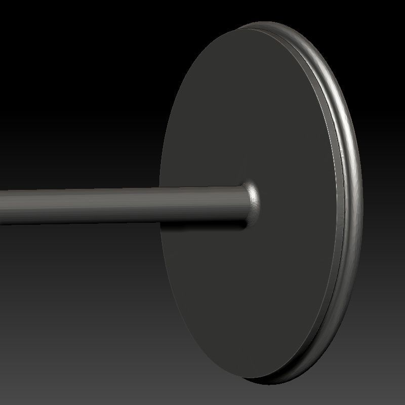 skull earrings studs 3D print model_7