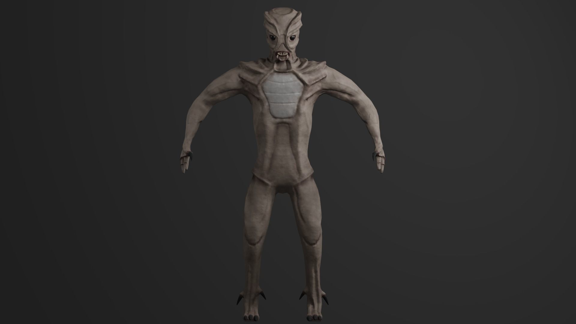 Sci-Fi Creature No X11 Low-poly 3D model_4