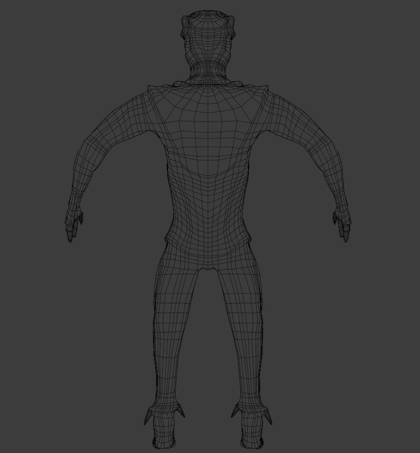 Sci-Fi Creature No X11 Low-poly 3D model_11