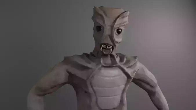Sci-Fi Creature No X11 Low-poly 3D model