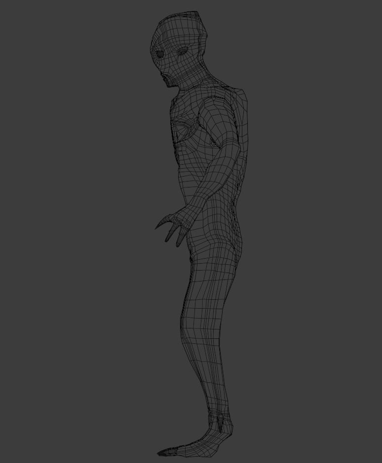Sci-Fi Creature No X11 Low-poly 3D model_12