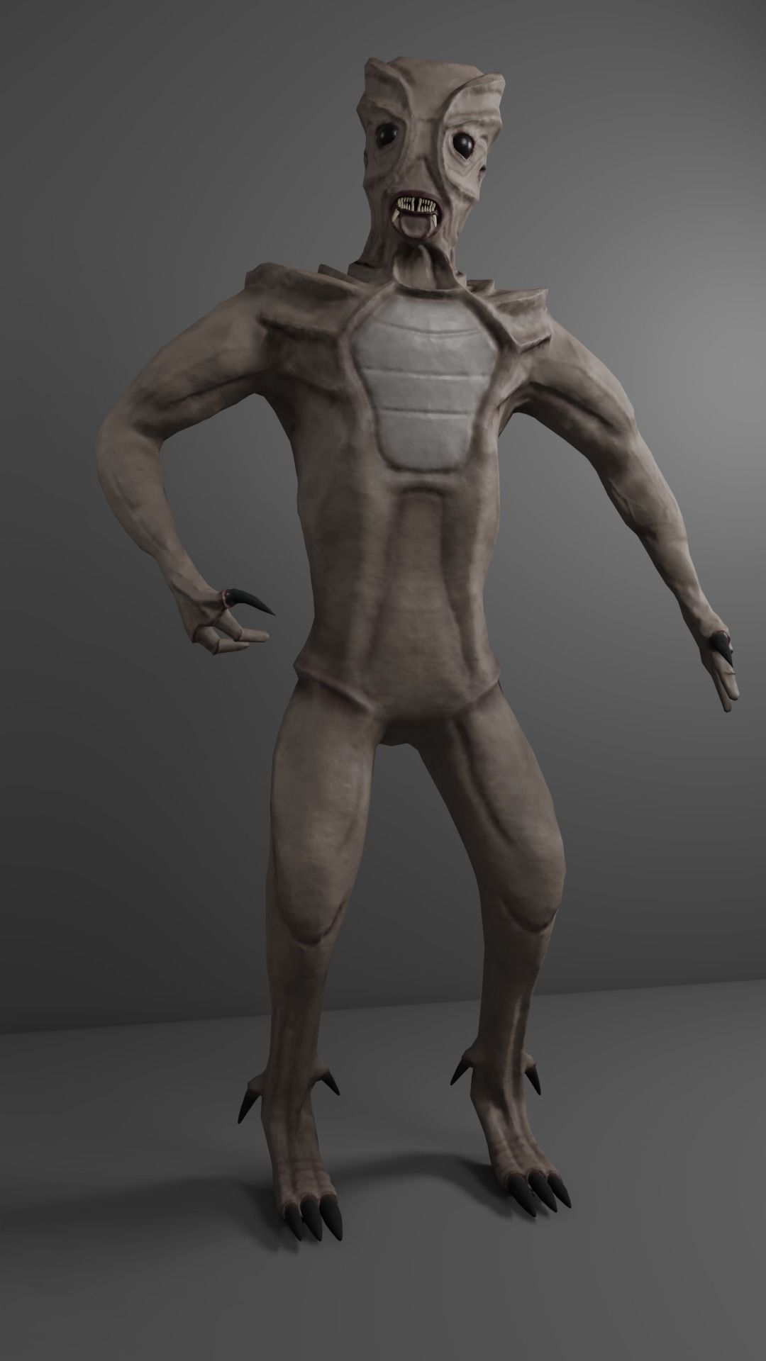 Sci-Fi Creature No X11 Low-poly 3D model_2