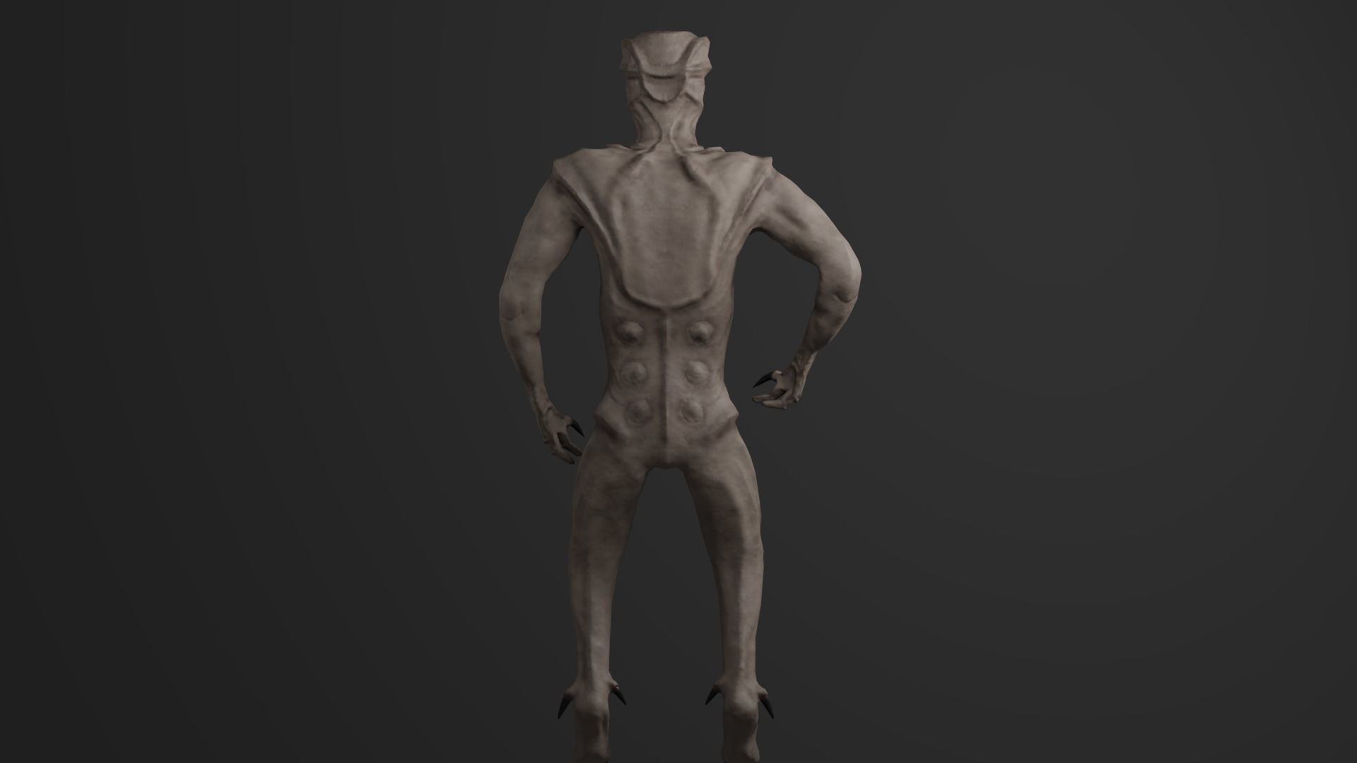 Sci-Fi Creature No X11 Low-poly 3D model_5